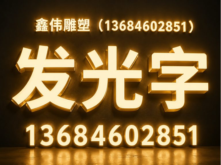 道里区发光字展示图